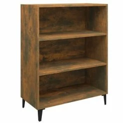 VidaXL Buffet Chêne fumé 69,5x32,5x90 cm Bois d'ingénierie