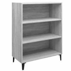 VidaXL Buffet Sonoma gris 69,5x32,5x90 cm Bois d'ingénierie
