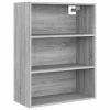 VidaXL Armoire murale suspendue Sonoma gris 69,5x32,5x90 cm