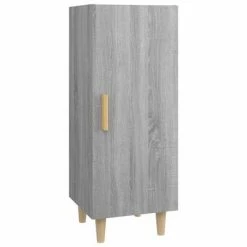 VidaXL Buffet Sonoma gris 34,5x34x90 cm Bois d'ingénierie