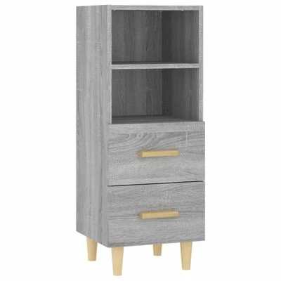VidaXL Buffet Sonoma gris 34,5x34x90 cm Bois d'ingénierie 1 VidaXL Buffet Sonoma gris 34,5x34x90 cm Bois d'ingénierie