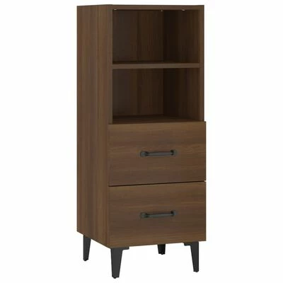 VidaXL Buffet Chêne marron 34,5x34x90 cm Bois d'ingénierie 1 VidaXL Buffet Chêne marron 34,5x34x90 cm Bois d'ingénierie