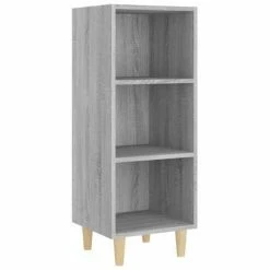 VidaXL Buffet Sonoma gris 34,5x32,5x90 cm Bois d'ingénierie