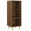 VidaXL Buffet Chêne marron 34,5x32,5x90 cm Bois d'ingénierie