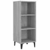 VidaXL Buffet Sonoma gris 34,5x32,5x90 cm Bois d'ingénierie