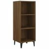 VidaXL Buffet Chêne marron 34,5x32,5x90 cm Bois d'ingénierie