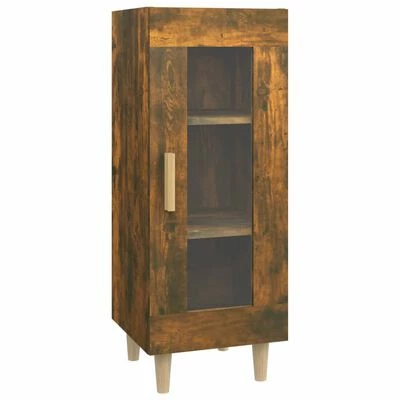 VidaXL Buffet Chêne fumé 34,5x34x90 cm Bois d'ingénierie 1 VidaXL Buffet Chêne fumé 34,5x34x90 cm Bois d'ingénierie