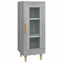 VidaXL Buffet Sonoma gris 34,5x34x90 cm Bois d'ingénierie