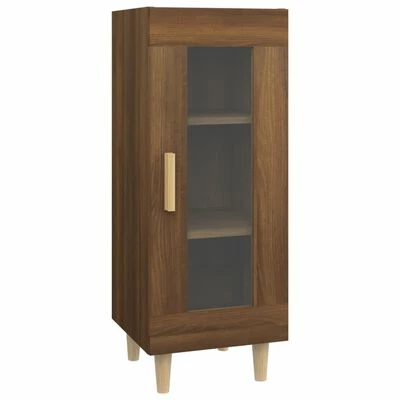 VidaXL Buffet Chêne marron 34,5x34x90 cm Bois d'ingénierie 1 VidaXL Buffet Chêne marron 34,5x34x90 cm Bois d'ingénierie