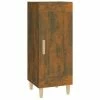 VidaXL Buffet Chêne fumé 34,5x34x90 cm Bois d'ingénierie