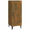 VidaXL Buffet Chêne fumé 34,5x34x90 cm Bois d'ingénierie