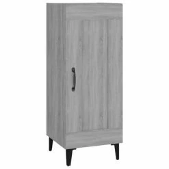 VidaXL Buffet Sonoma gris 34,5x34x90 cm Bois d'ingénierie