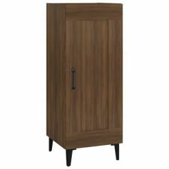 VidaXL Buffet Chêne marron 34,5x34x90 cm Bois d'ingénierie
