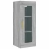 VidaXL Armoire murale suspendue Sonoma gris 34,5x34x90 cm