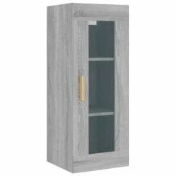 VidaXL Armoire murale suspendue Sonoma gris 34,5x34x90 cm
