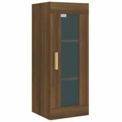 VidaXL Armoire murale suspendue Chêne marron 34,5x34x90 cm