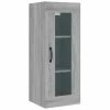 VidaXL Armoire murale suspendue Sonoma gris 34,5x34x90 cm