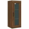 VidaXL Armoire murale suspendue Chêne marron 34,5x34x90 cm