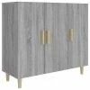 VidaXL Buffet Sonoma gris 90x34x80 cm Bois d'ingénierie