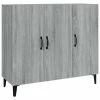VidaXL Buffet Sonoma gris 90x34x80 cm Bois d'ingénierie