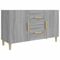 VidaXL Buffet Sonoma gris 100x36x60 cm Bois d'ingénierie