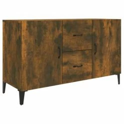 VidaXL Buffet Chêne fumé 100x36x60 cm Bois d'ingénierie