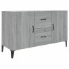 VidaXL Buffet Sonoma gris 100x36x60 cm Bois d'ingénierie
