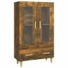 VidaXL Buffet Chêne fumé 70x31x115 cm Bois d'ingénierie