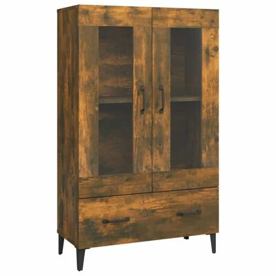 VidaXL Buffet Chêne fumé 70x31x115 cm Bois d'ingénierie 1 VidaXL Buffet Chêne fumé 70x31x115 cm Bois d'ingénierie