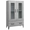 VidaXL Buffet Sonoma gris 70x31x115 cm Bois d'ingénierie