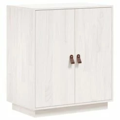 VidaXL Buffet Blanc 65,5x40x75 cm Bois massif de pin
