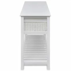 VidaXL Buffet de rangement Blanc -Buffets & bahuts Soldes image 3 242432