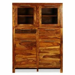 VidaXL Buffet Bois massif de Sesham 100 x 35 x 140 cm -Buffets & bahuts Soldes image 3 243944