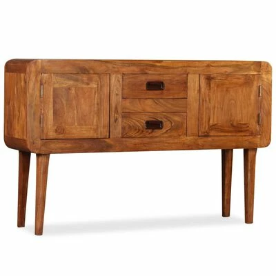 VidaXL Buffet Bois massif avec finition en bois de Sesham 120x30x75 cm 3 VidaXL Buffet Bois massif avec finition en bois de Sesham 120x30x75 cm – Image 3