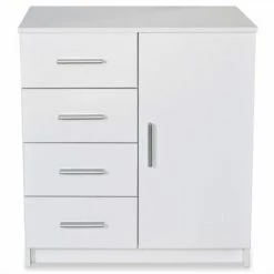 VidaXL Buffet Aggloméré 79 x 35 x 88 cm Blanc -Buffets & bahuts Soldes image 3 244896