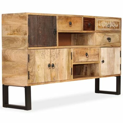 VidaXL Buffet Bois de manguier solide 140x30x80 cm 3 VidaXL Buffet Bois de manguier solide 140x30x80 cm – Image 3