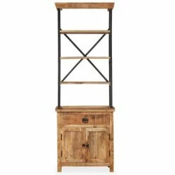 VidaXL Buffet avec étagères en bois de manguier massif 65x30x180 cm -Buffets & bahuts Soldes image 3 244943