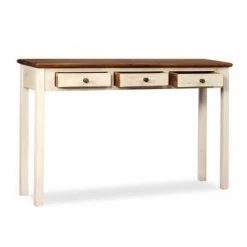 VidaXL Table console Bois de manguier Sesham massif 120x30x76 cm -Buffets & bahuts Soldes image 3 245155