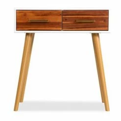 VidaXL Table console Bois d'acacia massif 70 x 30 x 75 cm -Buffets & bahuts Soldes image 3 245738