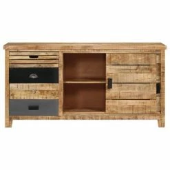 VidaXL Buffet Bois de manguier solide 160 x 40 x 80 cm -Buffets & bahuts Soldes image 3 246023
