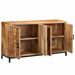 VidaXL Buffet Bois d'acacia massif 145 x 40 x 80 cm -Buffets & bahuts Soldes image 3 246134