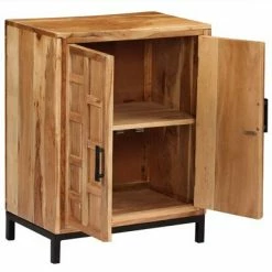 VidaXL Buffet Bois d'acacia solide 60x35x76 cm Marron -Buffets & bahuts Soldes image 3 246135