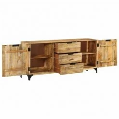 VidaXL Buffet Bois de manguier massif 180x40x78 cm -Buffets & bahuts Soldes image 3 246148