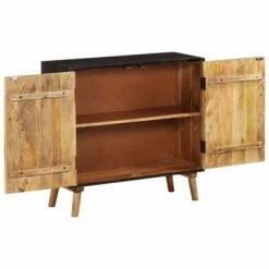 VidaXL Buffet Bois massif de manguier 85 x 30 x 75 cm -Buffets & bahuts Soldes image 3 246161