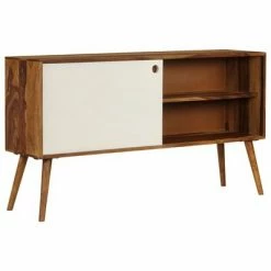 VidaXL Buffet Bois de Sesham massif 118 x 30 x 66 cm -Buffets & bahuts Soldes image 3 246226