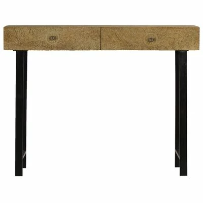 VidaXL Table console Bois de manguier massif 102 x 30 x 79 cm 3 VidaXL Table console Bois de manguier massif 102 x 30 x 79 cm – Image 3