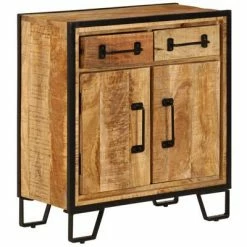 VidaXL Buffet 65 x 30 x 70 cm Bois de manguier massif -Buffets & bahuts Soldes image 3 247342