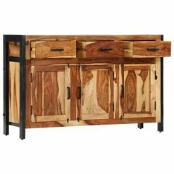VidaXL Buffet 120x35x75 cm Bois massif -Buffets & bahuts Soldes image 3 247447