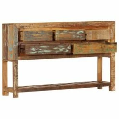 VidaXL Buffet 120x30x75 cm Bois de récupération solide -Buffets & bahuts Soldes image 3 247478