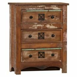 VidaXL Coffre à tiroirs 60x30x75 cm Bois solide de récupération -Buffets & bahuts Soldes image 3 247575
